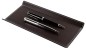 Preview: Federschale CAMBRIDGE Top Grain Rindspaltleder mit heller Kontrastnaht dunkelbraun